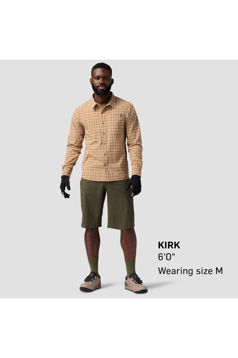 Men's Bga Slickrock Long-sleeve Button-up Jersey, Alternate, color, Starfish Dropout Plaid