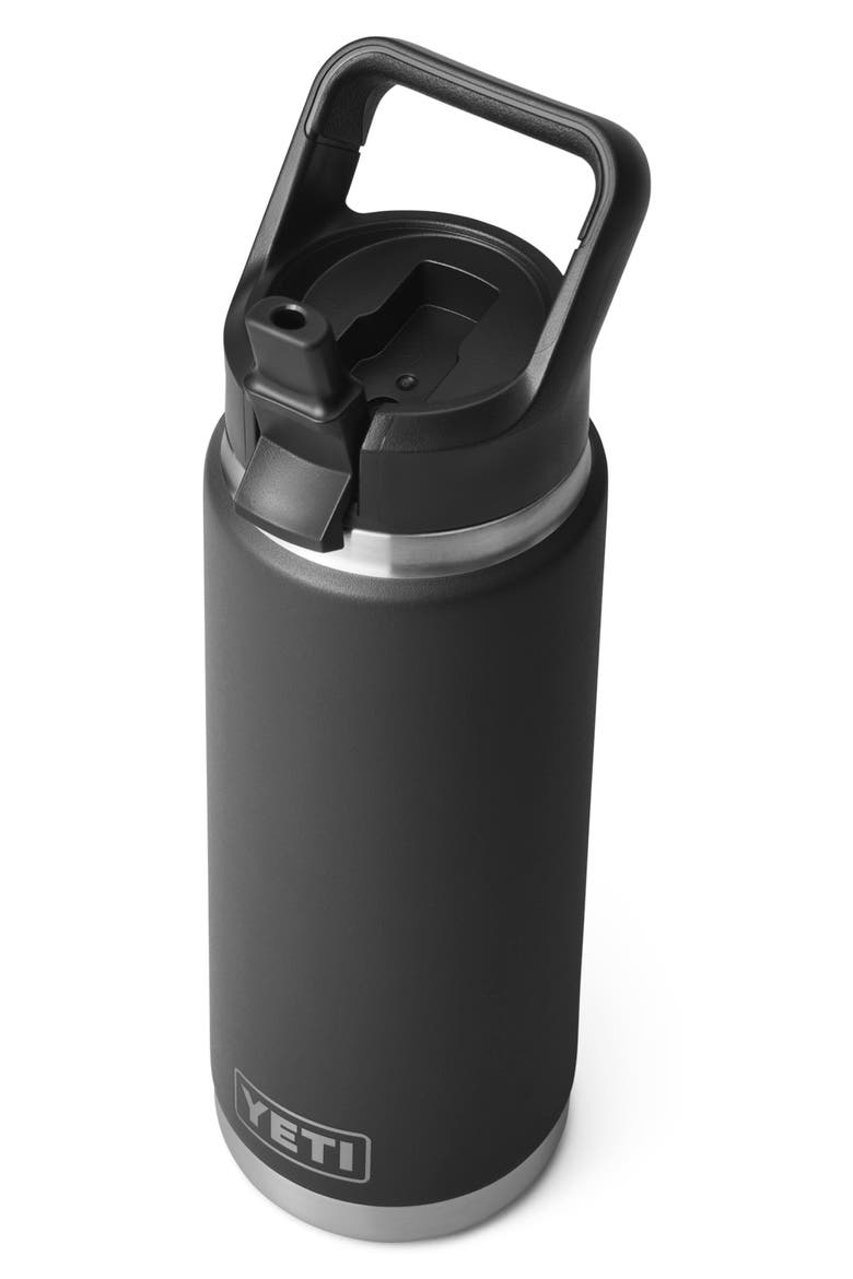 Rambler 26-Ounce Straw Bottle, Alternate, color, BLACK