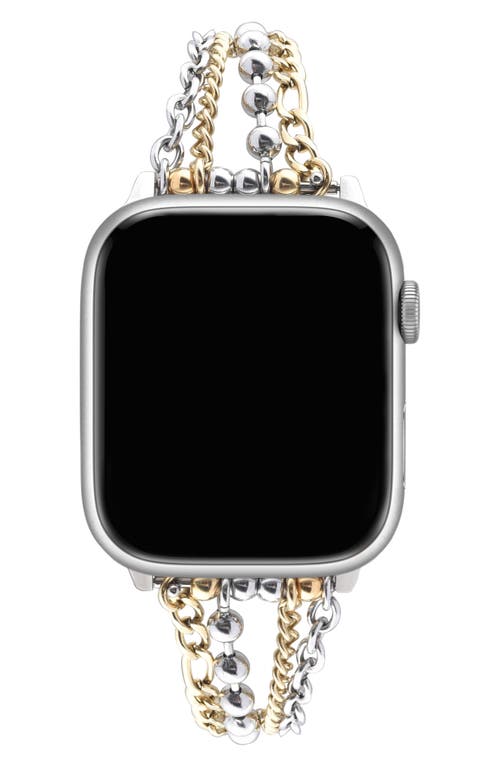 The Posh Tech Olivia Apple Watch® Bracelet Watchband In Silver/gold