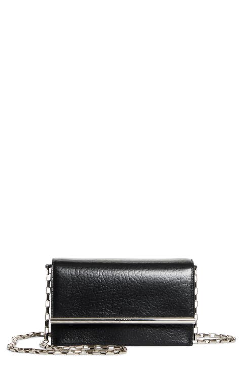 Mini T-Bar Leather Clutch