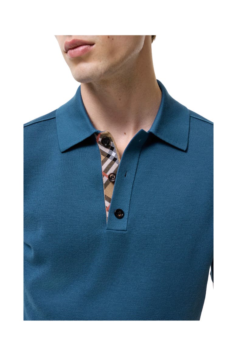 Wool Polo Shirt, Alternate, color, Maritime blue