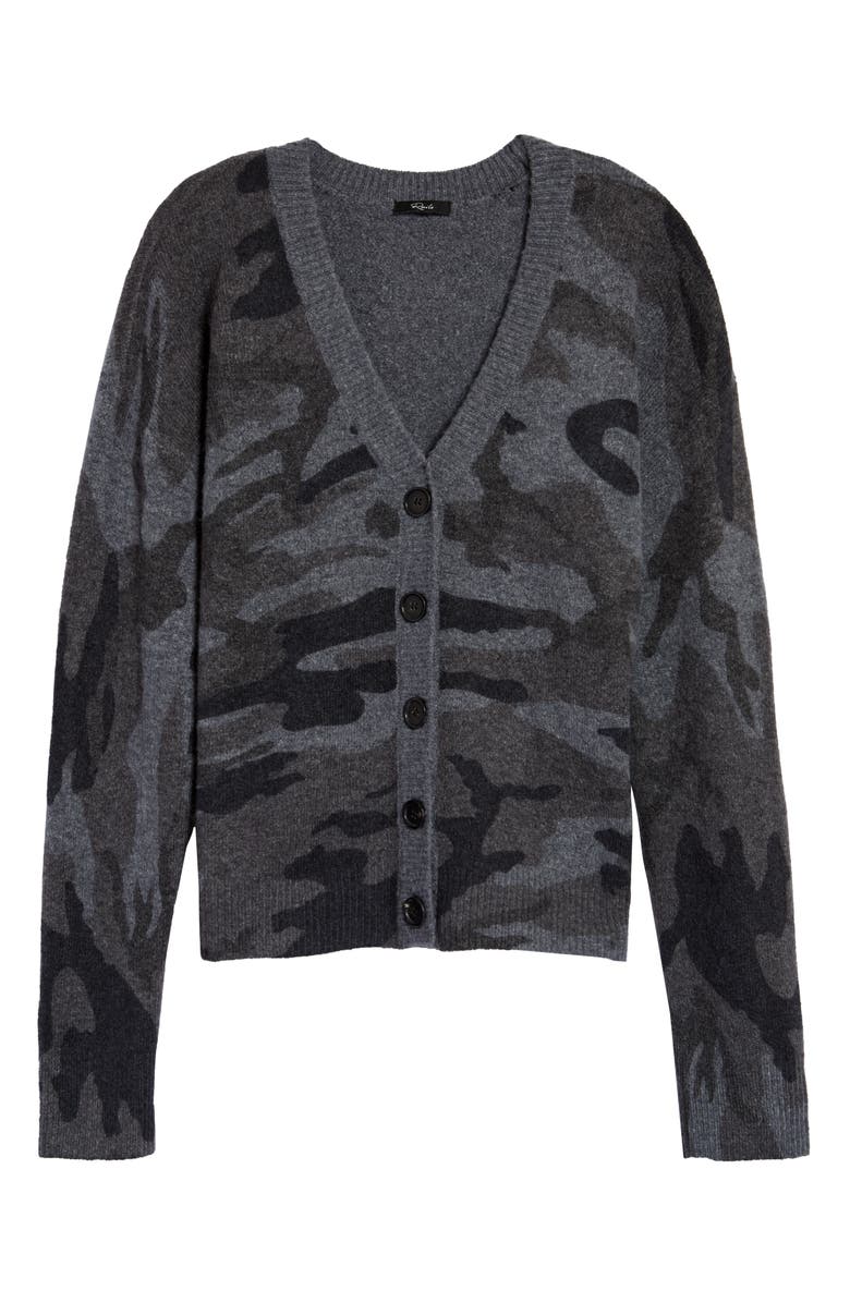 Rails Veronica Camo Cardigan, Alternate, color, 
