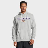 Nike Men's Nike Gray LSU Tigers 2025 Sideline Performance Pullover Hoodie