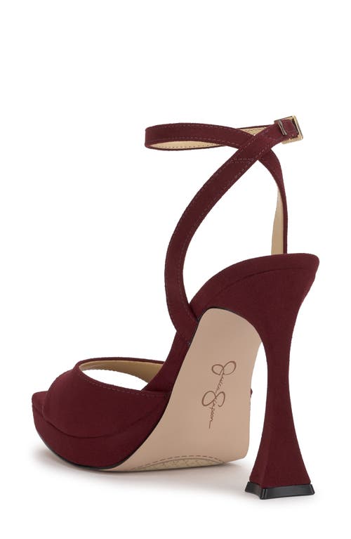Jessica Simpson Jixte Ankle Strap Platform Sandal In Red