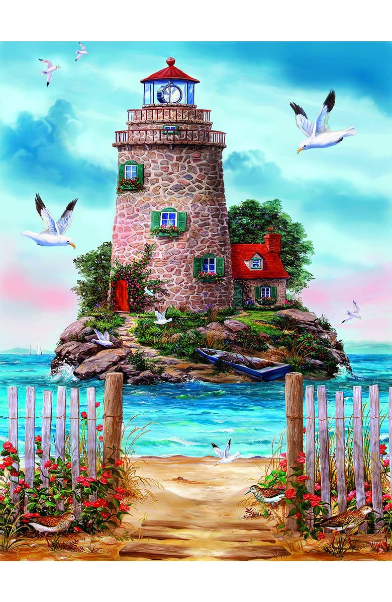 Sunsout Island Lighthouse 1000 piece Jigsaw Puzzle for Adults, Alternate, color, Multicolor