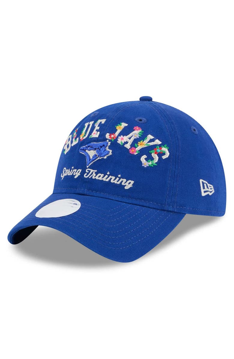 New Era Women's New Era  Royal Toronto Blue Jays 2025 Spring Training Floral 9TWENTY Adjustable Hat, Main, color, 