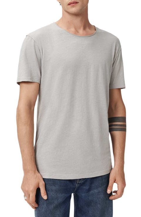 Figure Roll Neck Cotton T-Shirt