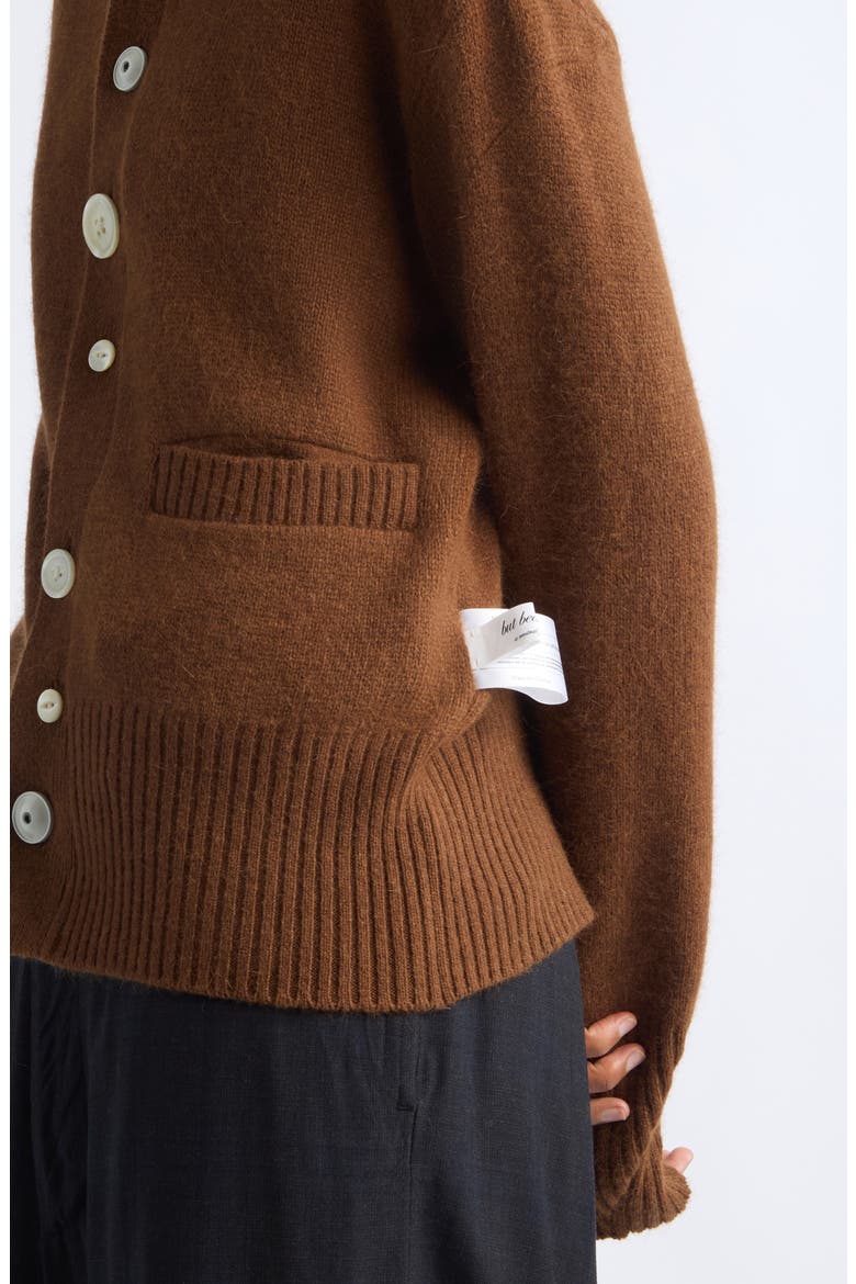 Wool Blend Cardigan, Alternate, color, BROWN