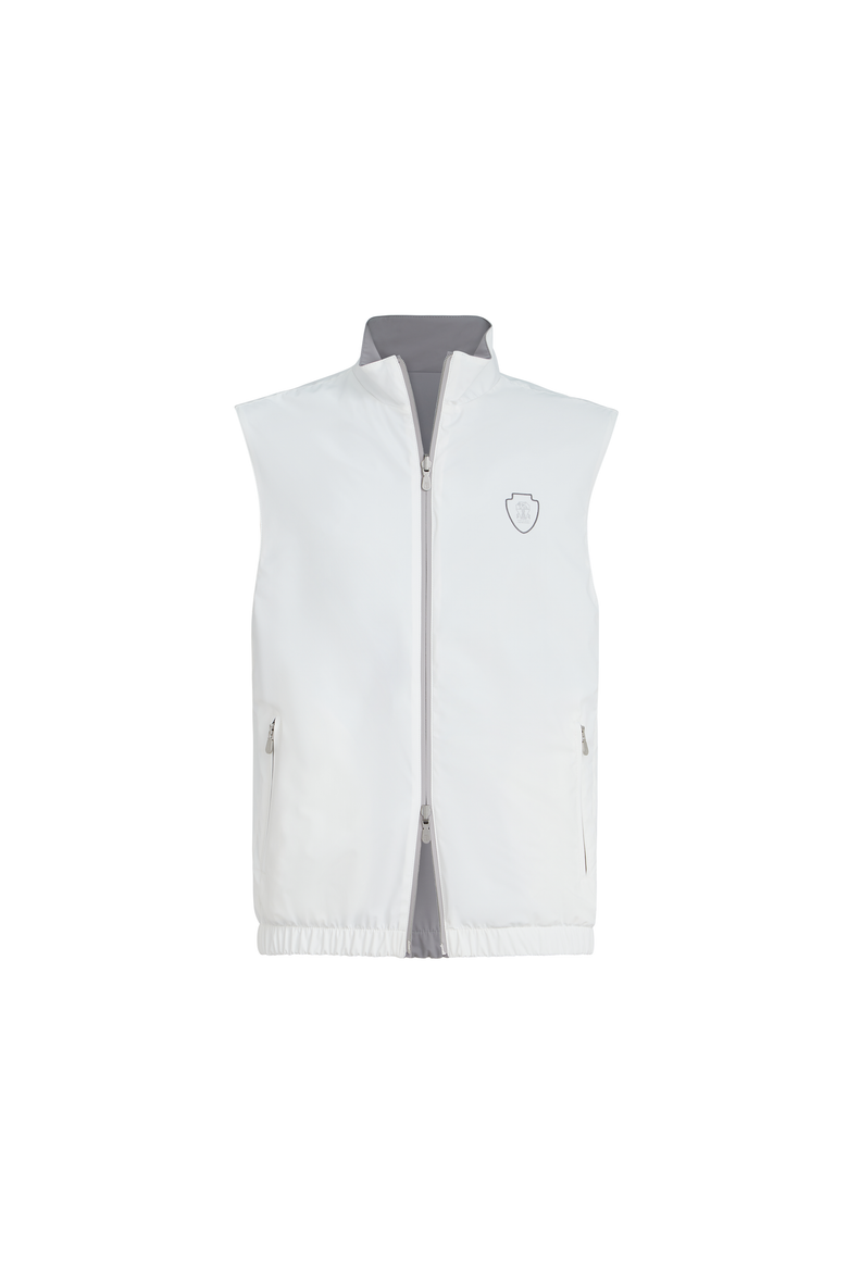 Reversible nylon vest, Alternate, color, Off-White