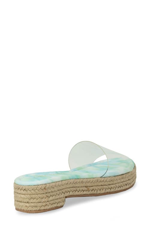 CHASE & CHLOE CHASE AND CHLOE CLEAR PLATFORM SLIDE SANDAL