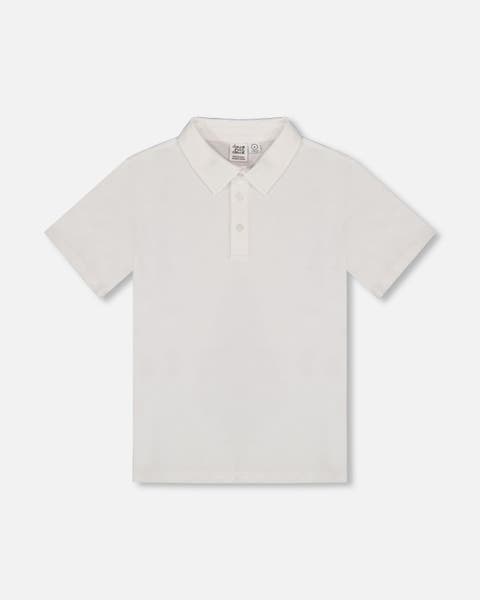 Boy's Short Sleeve Polo Shirt White