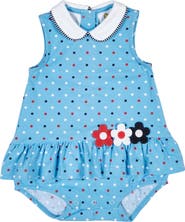 Florence Eiseman Printed Knit Romper With Flowers