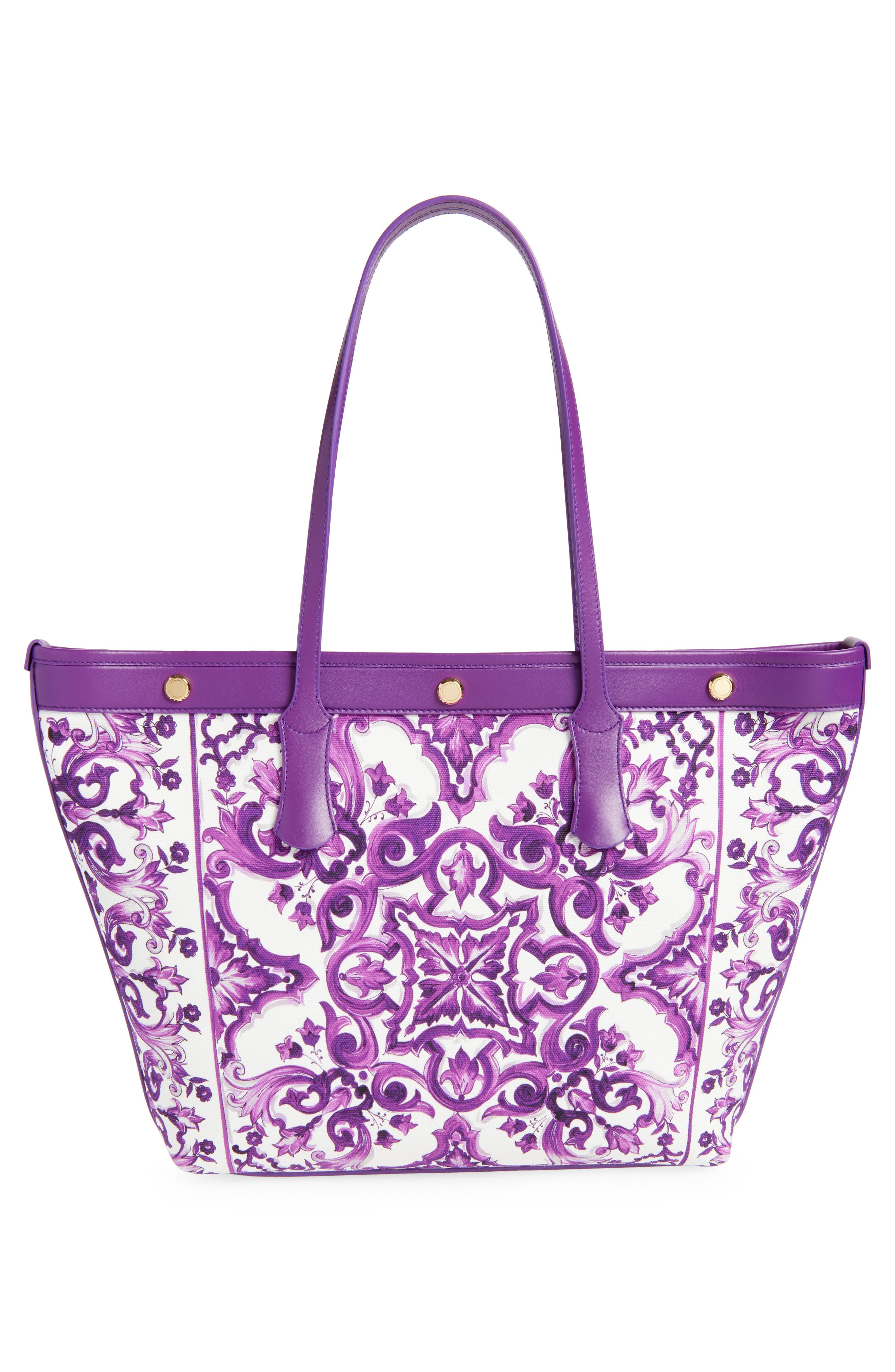 Dolce&Gabbana Atene Maiolica Tote, Alternate, color, I23tn Maiolica 1 Viola
