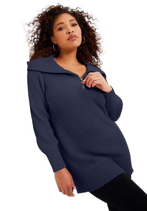 Half-Zip Sweater (Plus Available)
