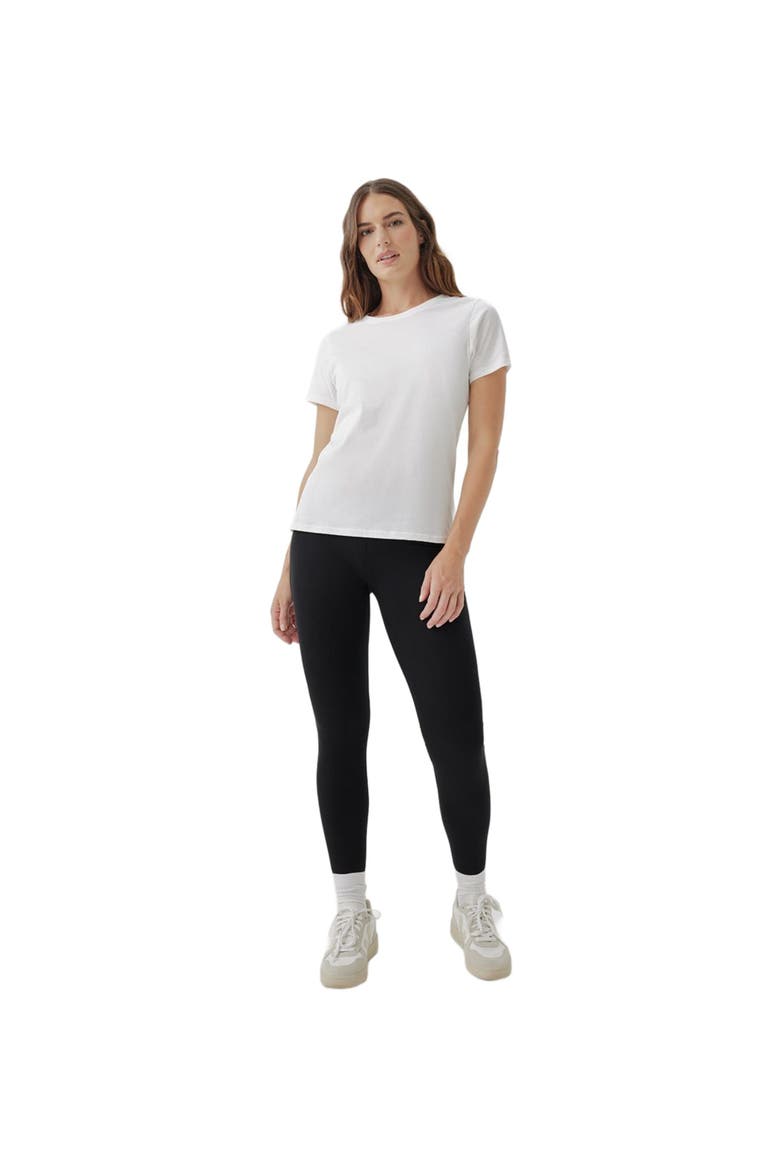 Organic Cotton Softspun Crew Neck Tee, Alternate, color, White