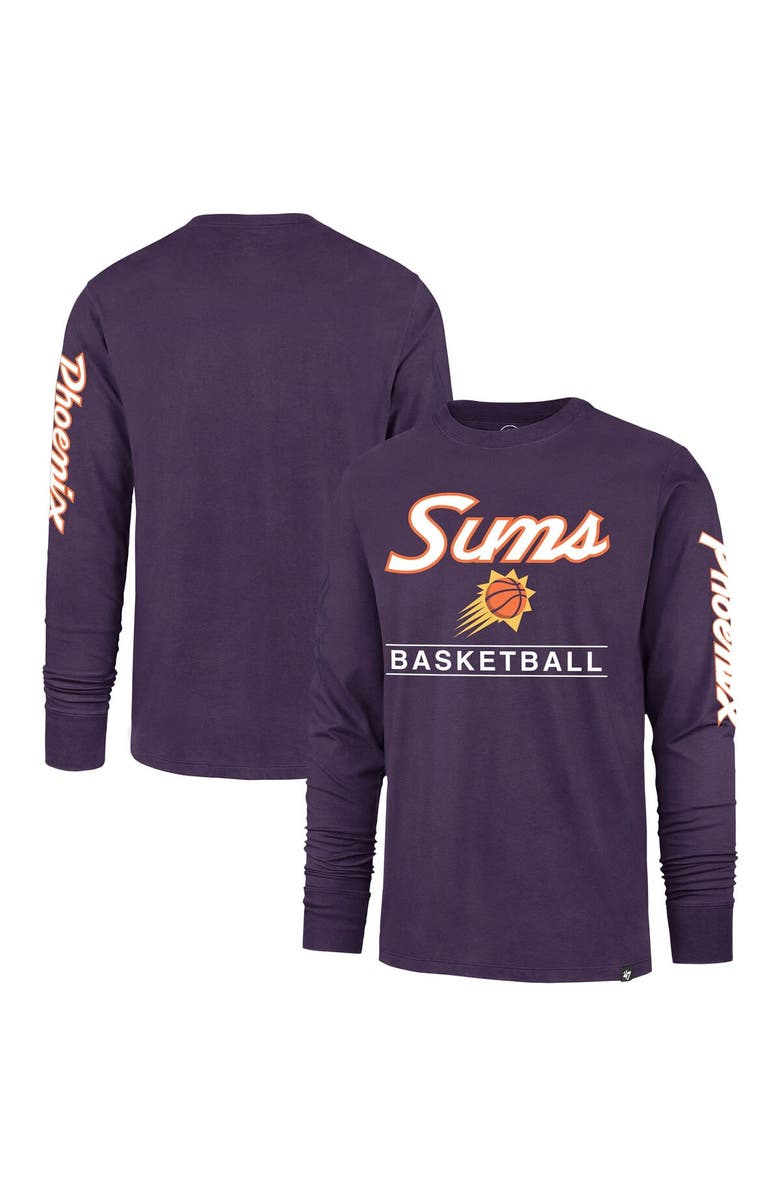 '47 Men's '47 Purple Phoenix Suns 2023/24 City Edition Triplet Franklin Long Sleeve T-Shirt, Main, color, 