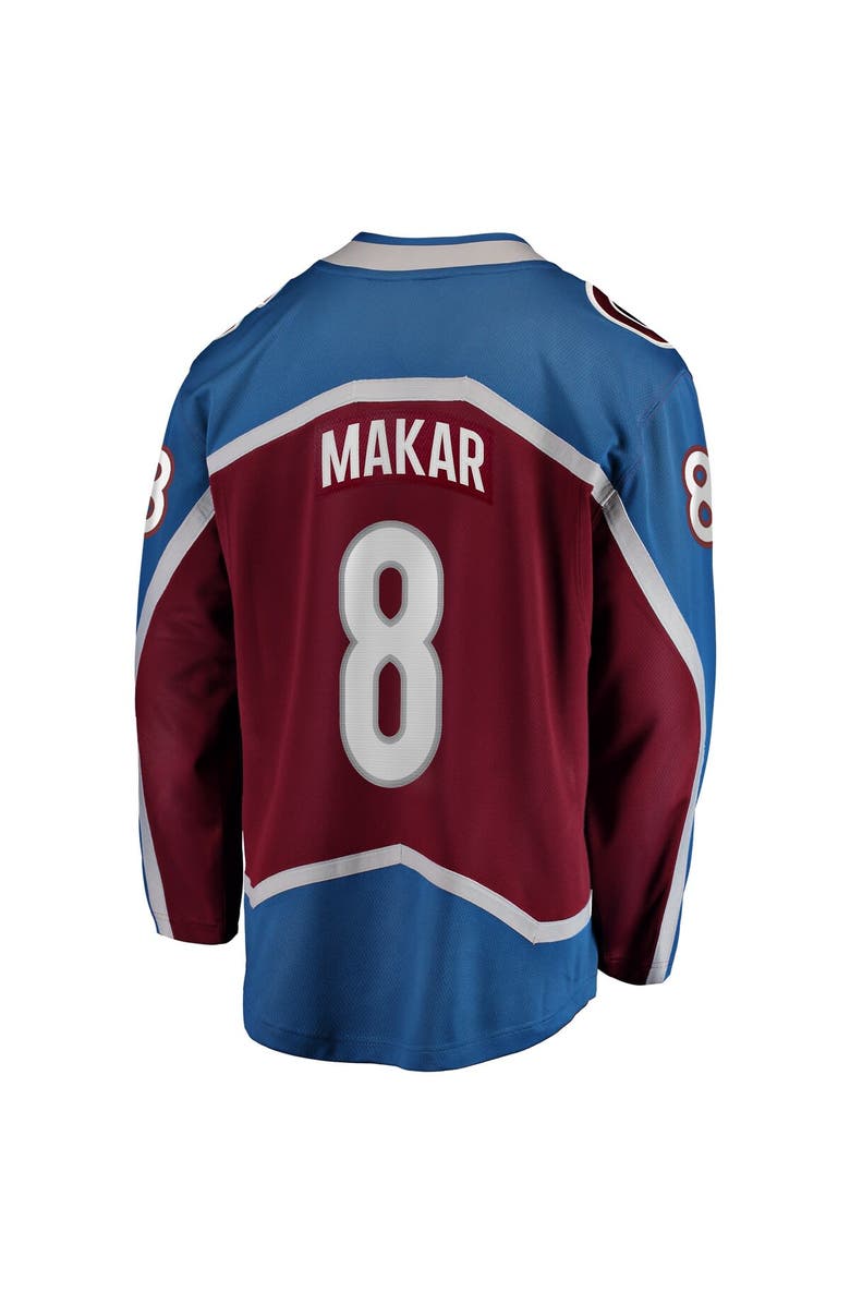 FANATICS Men's Fanatics Branded Cale Makar Burgundy Colorado Avalanche Home Premier Breakaway Player Jersey, Alternate, color, 