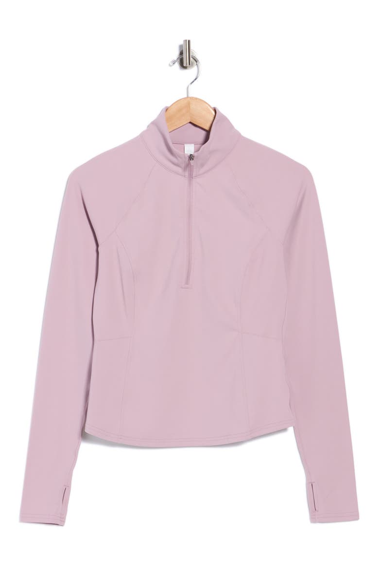 Serenity Half Zip Pullover, Alternate, color, PURPLE FOG
