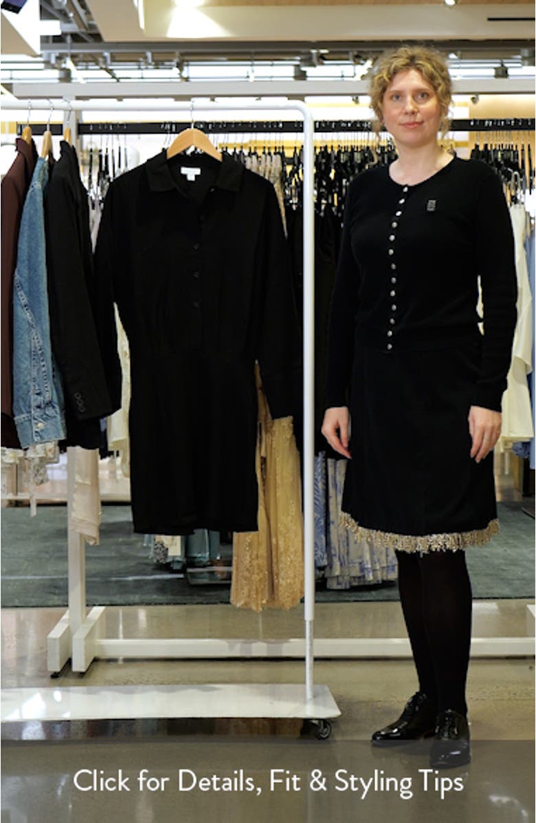 Micro Mini Long Sleeve Shirtdress, sales video thumbnail