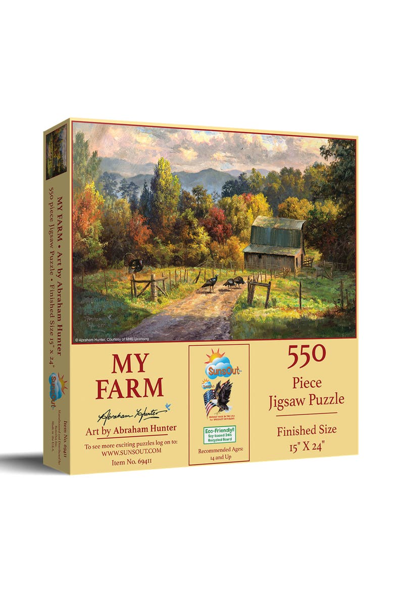 My Farm 550 piece Jigsaw Puzzle for Adults, Main, color, Multicolor