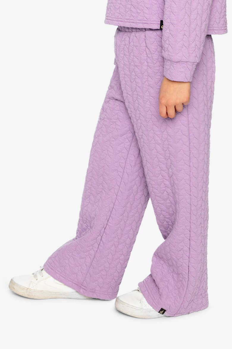Wide Leg Diamond Jacquard Pants, Alternate, color, Purple