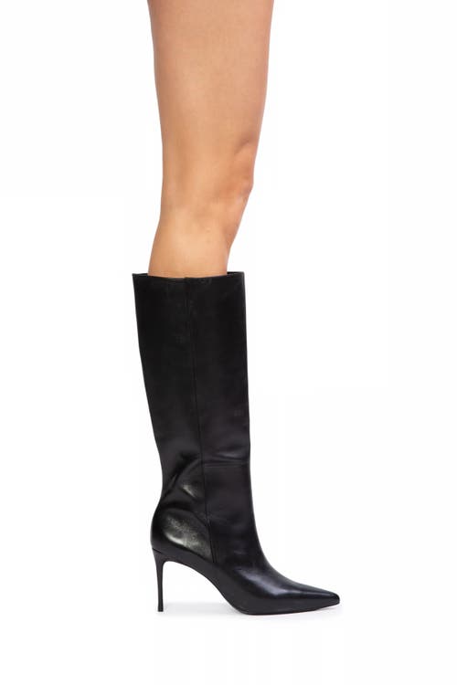 Black Suede Studio Kath 80 Boot In Black