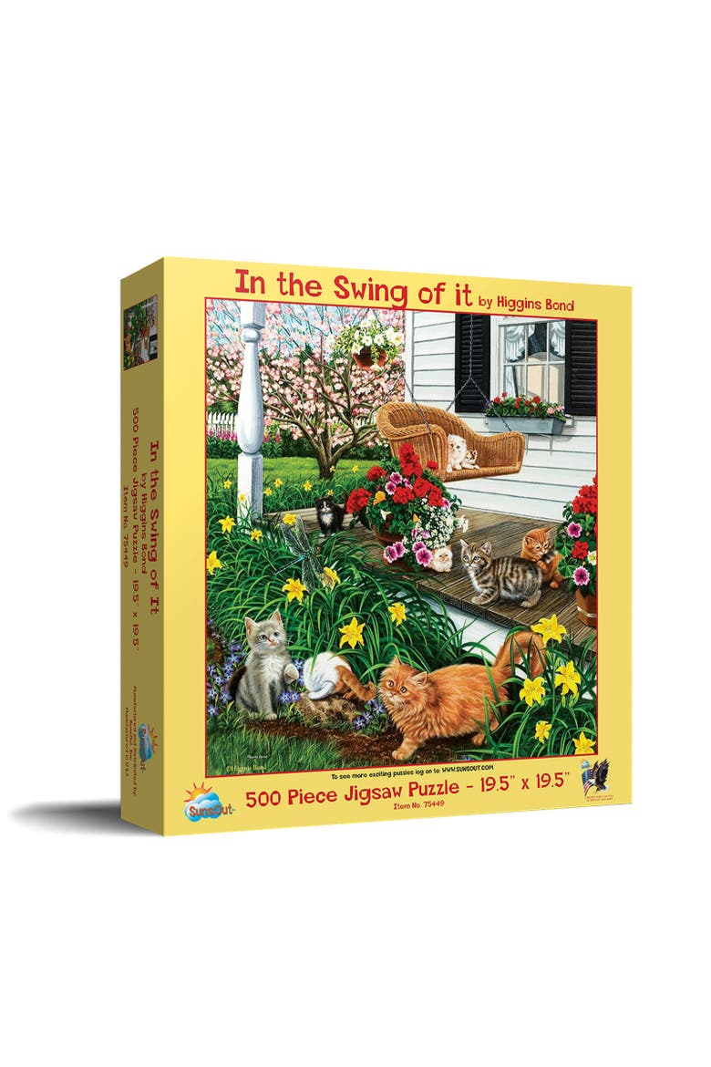 In the Swing of It 500 piece Jigsaw Puzzle for Adults, Main, color, Multicolor