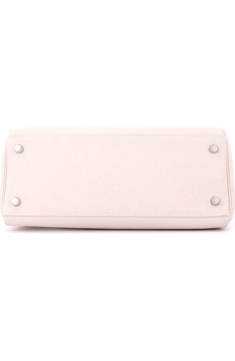 Pre-Owned Hermes Kelly Handbag Light Togo with Palladium Hardware 28, Alternate, color, Craie