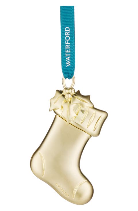 Stocking Golden Ornament