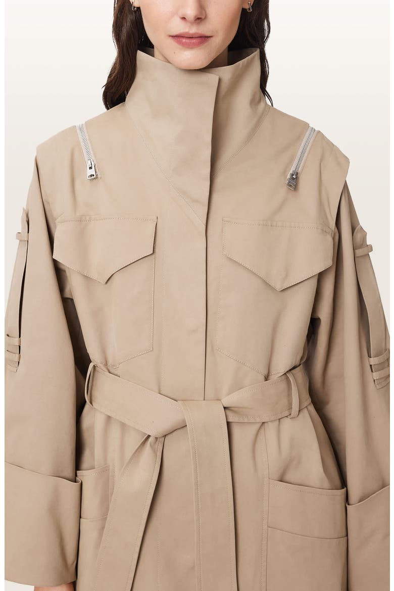 Clayton Trench Coat, Alternate, color, CEMENT GREY