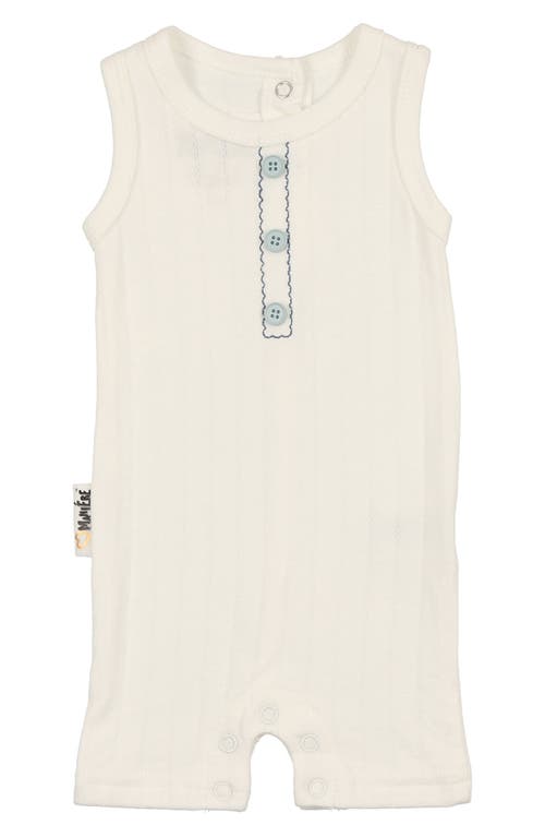 Maniere Manière Kids' Textured Stripe Romper In White
