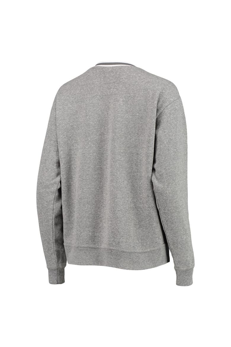 Women's League Collegiate Wear Heathered Gray Kentucky Wildcats Victory Springs Tri-Blend V-Neck Pullover Sweatshirt, Alternate, color, Heather Gray