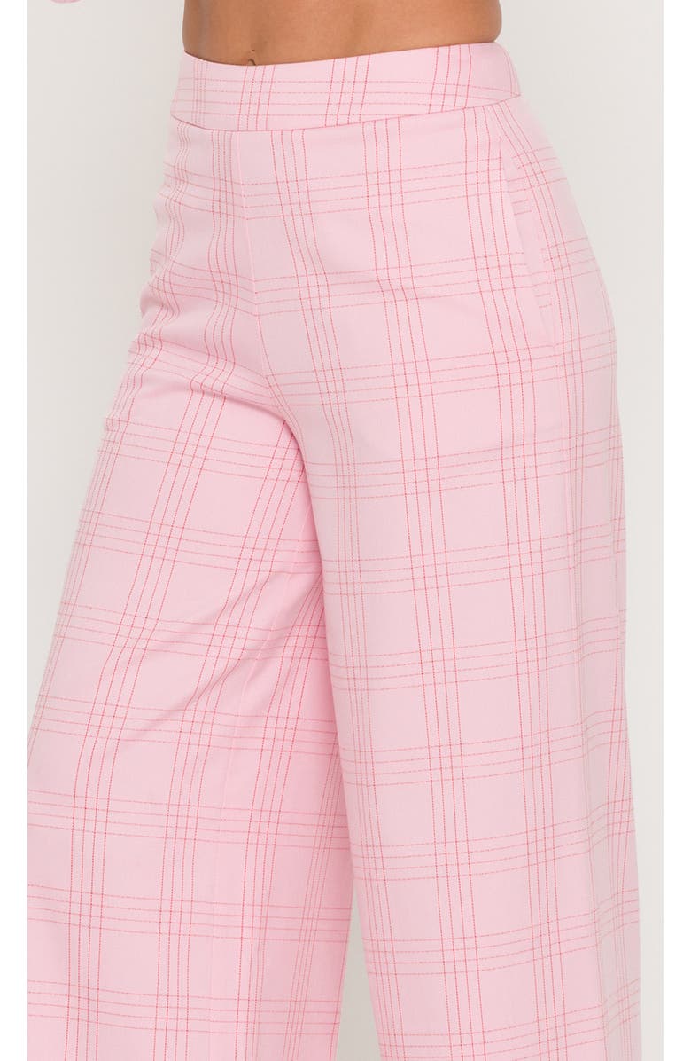 Generation Love Magda Windowpane Suiting Pants, Alternate, color, Pink/Red Plaid