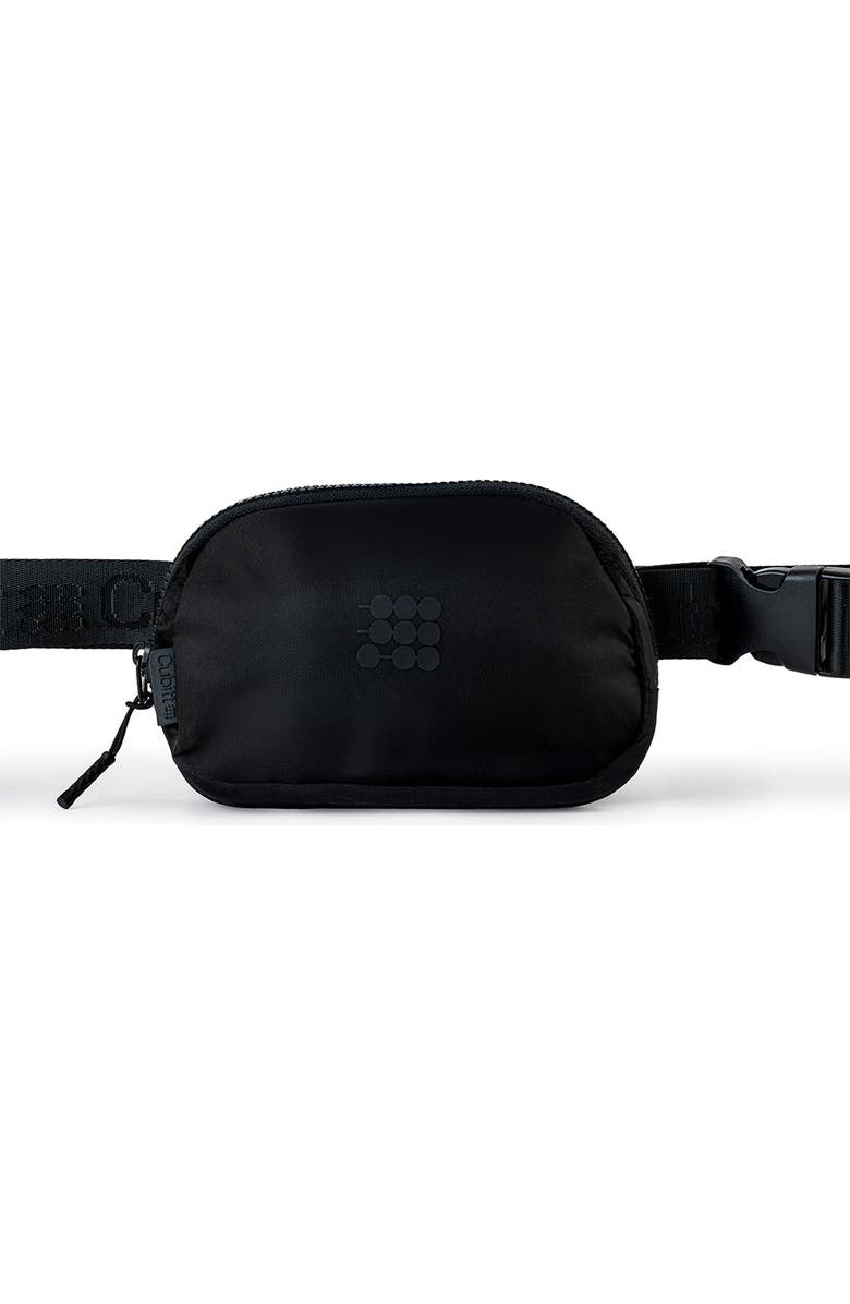 Cubitt Belt Bag Lightweight Water Resistant Crossbody Waist Bag for Travel & Daily Use, Main, color, Obsidian Black