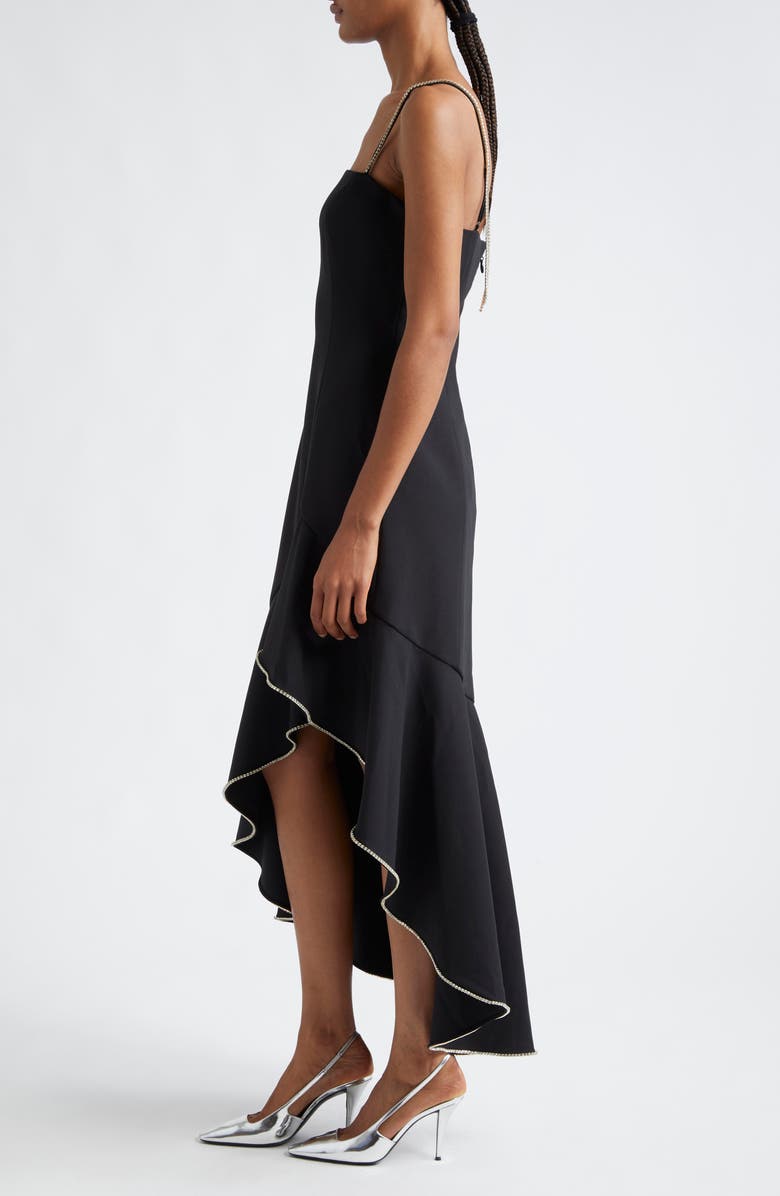 Cinq à Sept Skylar Crystal Embellished High-Low Dress, Alternate, color, 