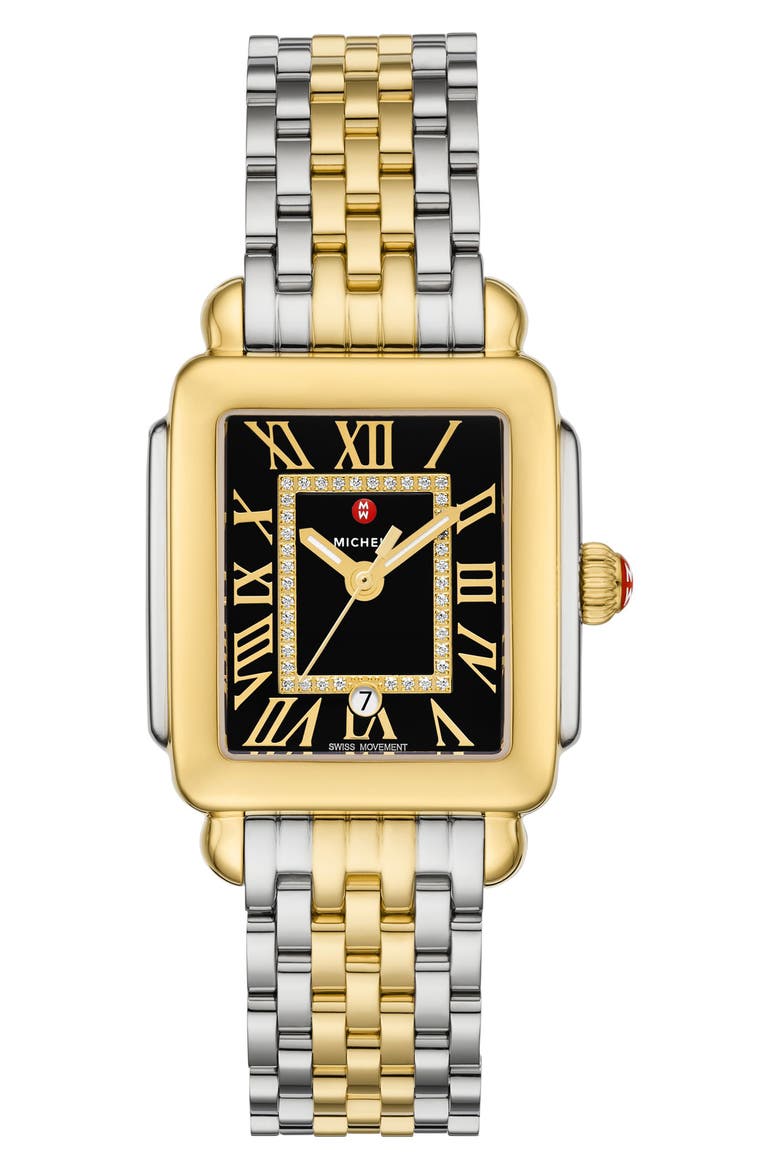 Deco Madison Mid Diamond Bracelet Watch, 31mm, Main, color, SILVER