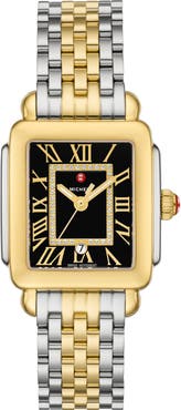 MICHELE Deco Madison Mid Diamond Bracelet Watch, 31mm