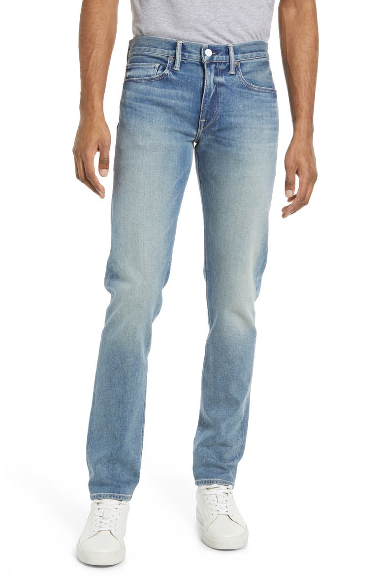 The Pen Slim 14-Ounce Stretch Selvedge Jeans, Main, color, JULIAN