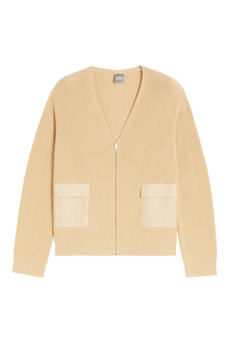 Libero Front Zip Cardigan, Alternate, color, IVORY