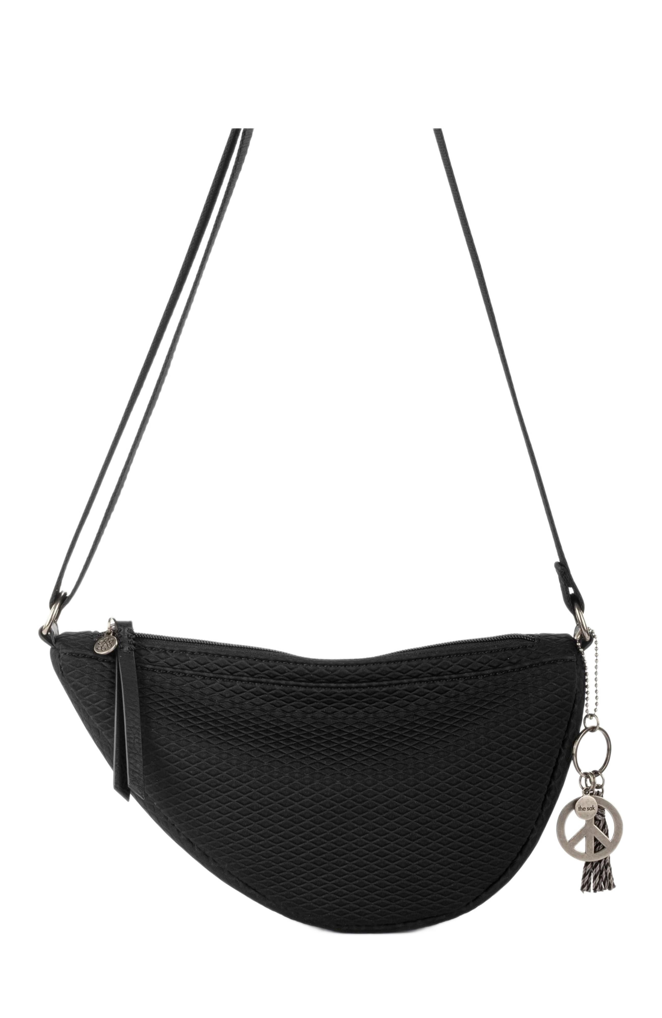 The Sak Tess Sling Crochet Bag, Alternate, color, Black Crochet