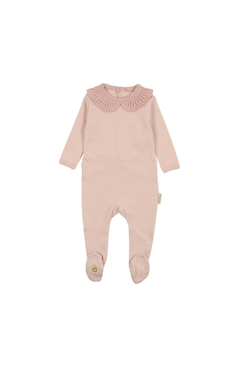 Mon Tresor Bebe Graceful Collar Footie, Main, color, 