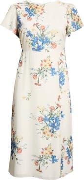SUGARLIPS Jacinta Floral Midi Dress