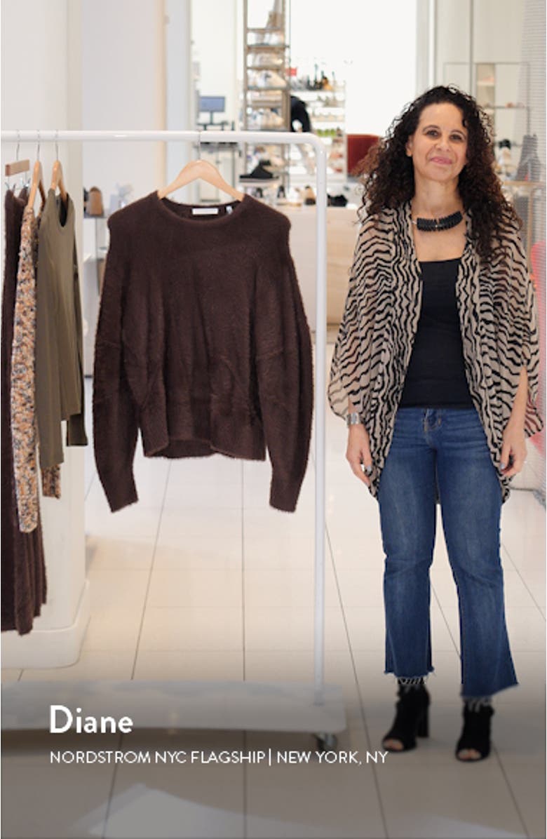 Apex Oversize Eyelash Crewneck Sweater, sales video thumbnail