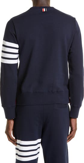 Thom Browne Stripe Sleeve Sweatshirt | Nordstrom