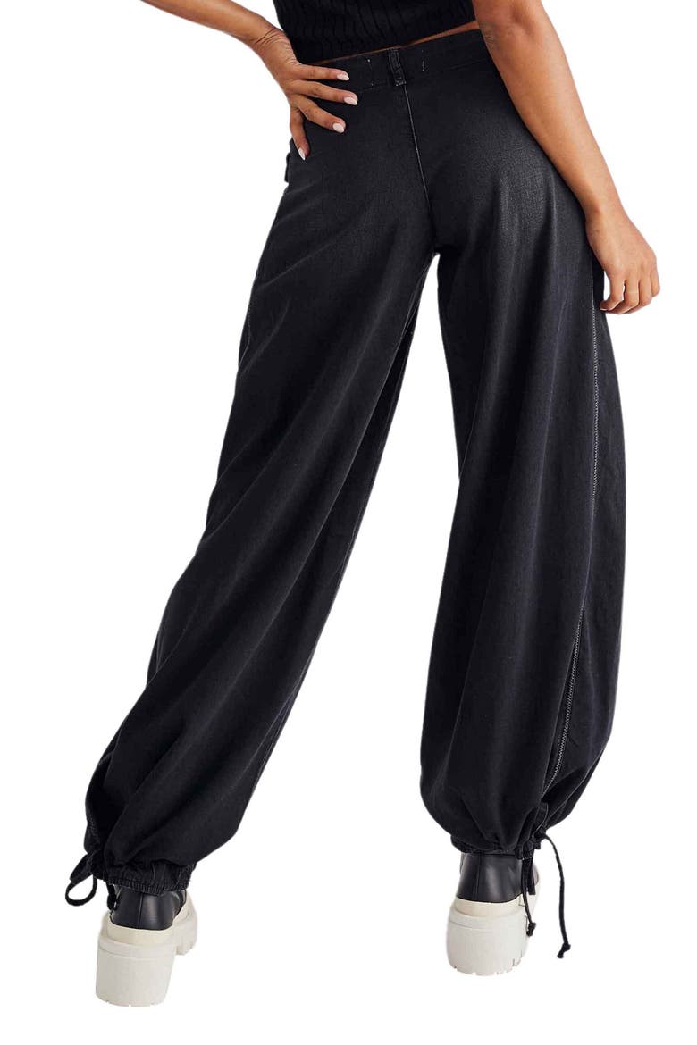 Lotus Drawstring Wide Leg Jeans, Alternate, color, SMOKE SHOW