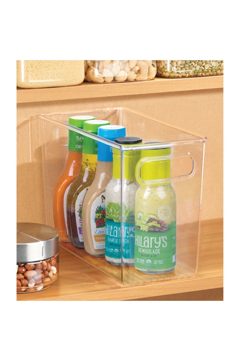 Storage Bins with Handles - Organize Kitchen, Bathroom, or Home Office - Set of 8 - Clear, Alternate, color, Clear