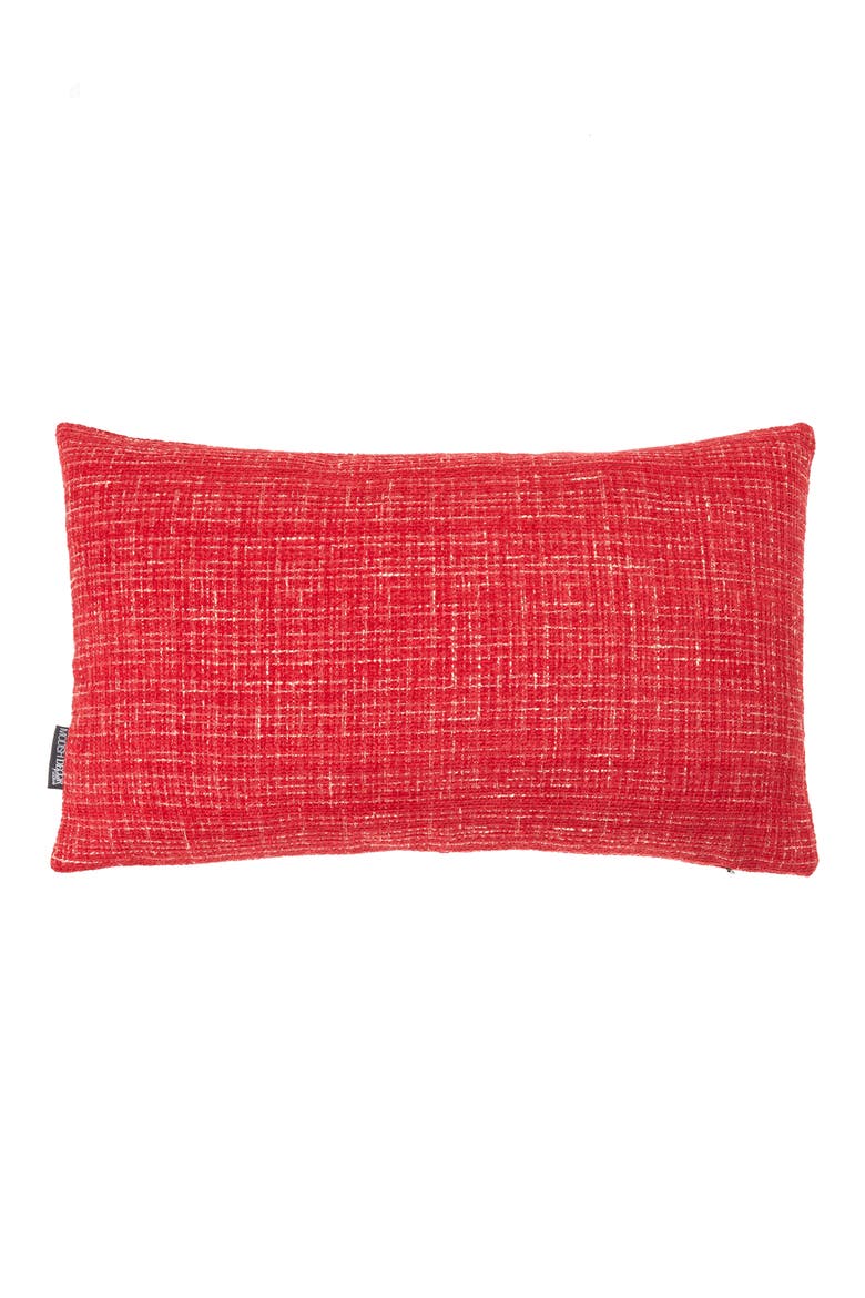 Tweed Pillow Cover, Alternate, color, SCARLETT