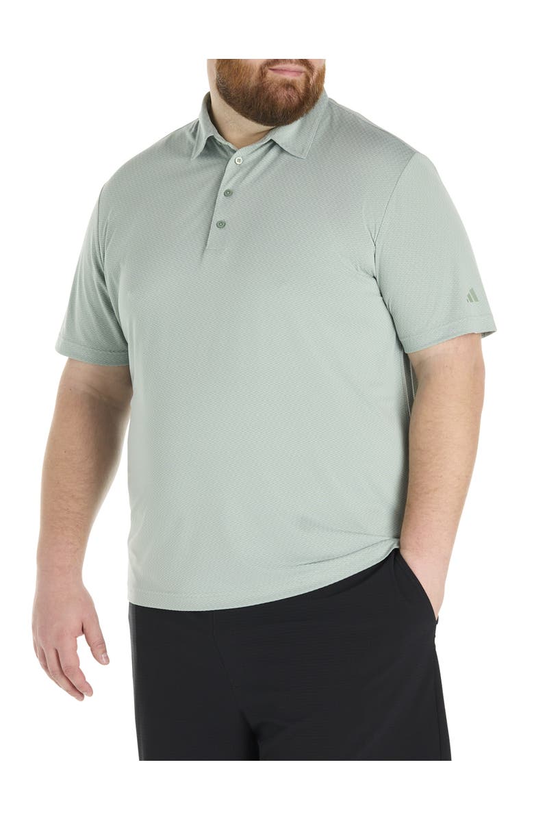 adidas Big
Tall Ultimate 365 Textured Polo Shirt, Main, color, Silver Green