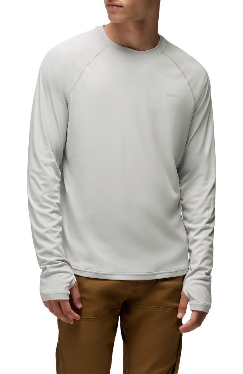 prAna Sol Shade Long Sleeve Performance T-Shirt, Main, color, River Rock