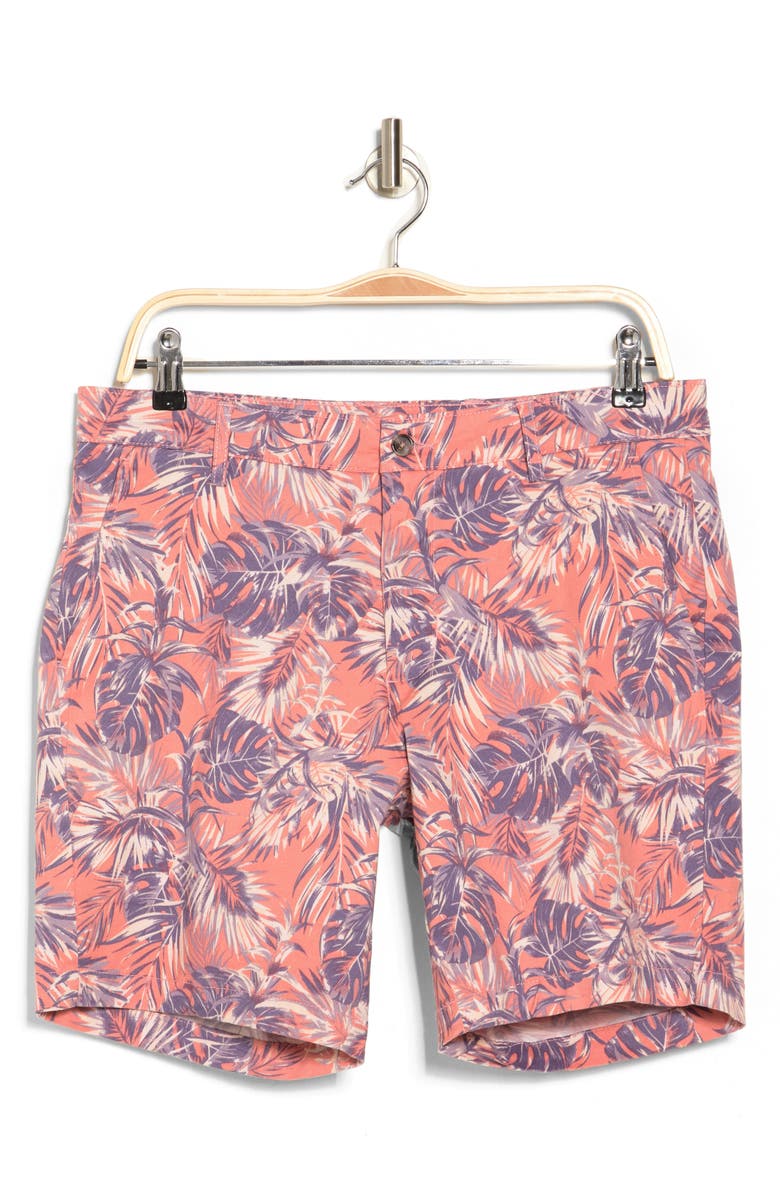 Slate & Stone Tropical Print Chino Shorts, Alternate, color,